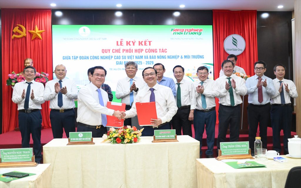 VRG ký kết phối hợp với báo Nông Nghiệp và Môi Trường