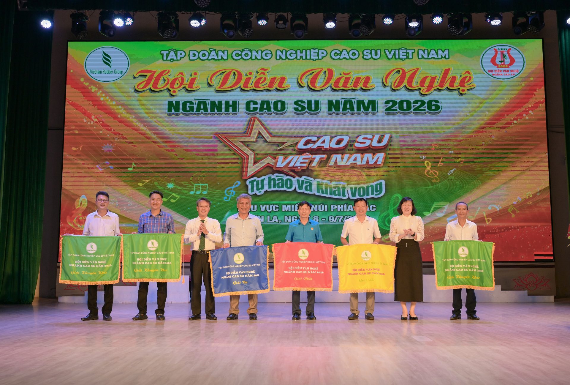 Cao su Điện Biên giải nhất Hội diễn Văn nghệ ngành Cao su khu vực I